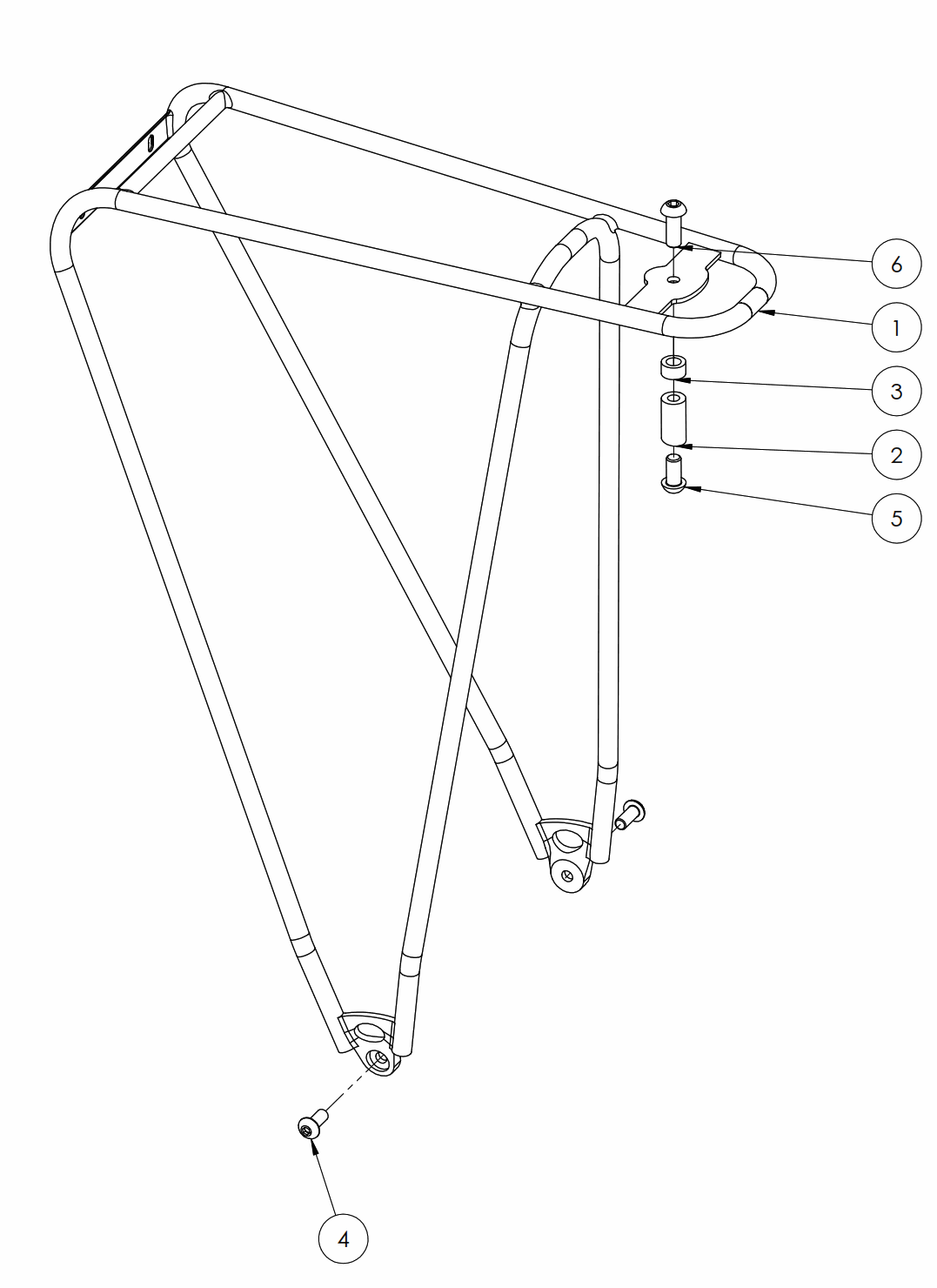 Tubus Fly Evo Gepäckträger für Desiknio X20 Dopamine & Serotonin, inklusive Adapterset