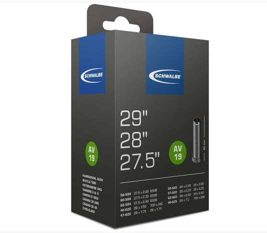 SCHWALBE Schlauch AV 19 "Nr. 19", 27,5" / 28" / 29"